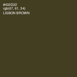 #433D22 - Lisbon Brown Color Image
