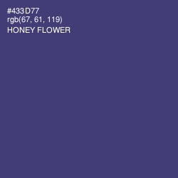 #433D77 - Honey Flower Color Image