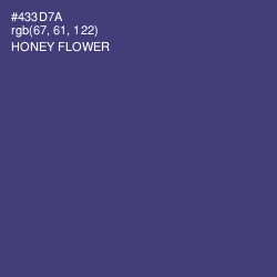 #433D7A - Honey Flower Color Image