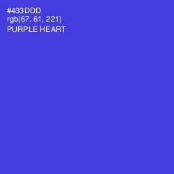 #433DDD - Purple Heart Color Image