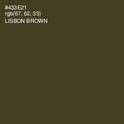 #433E21 - Lisbon Brown Color Image