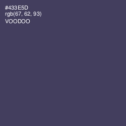 #433E5D - Voodoo Color Image