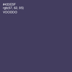 #433E5F - Voodoo Color Image