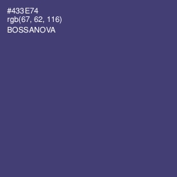 #433E74 - Bossanova Color Image