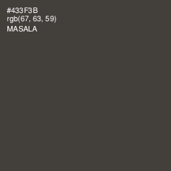 #433F3B - Masala Color Image