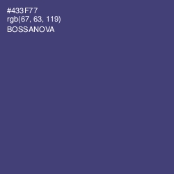 #433F77 - Bossanova Color Image