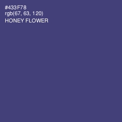 #433F78 - Honey Flower Color Image