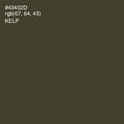 #43402D - Kelp Color Image