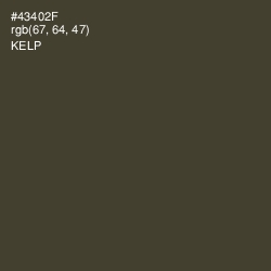 #43402F - Kelp Color Image