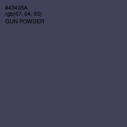 #43405A - Gun Powder Color Image