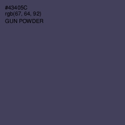 #43405C - Gun Powder Color Image