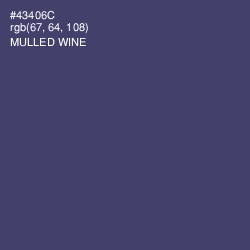 #43406C - Mulled Wine Color Image