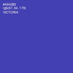 #4340B3 - Victoria Color Image