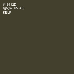 #43412D - Kelp Color Image