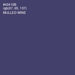 #43416B - Mulled Wine Color Image