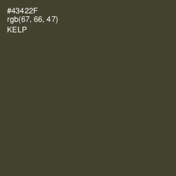 #43422F - Kelp Color Image