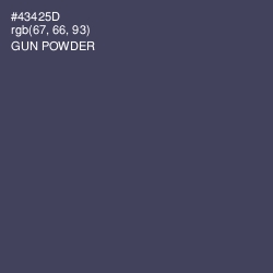 #43425D - Gun Powder Color Image