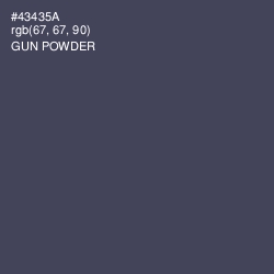 #43435A - Gun Powder Color Image