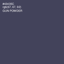 #43435C - Gun Powder Color Image