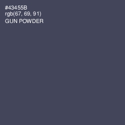#43455B - Gun Powder Color Image