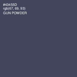 #43455D - Gun Powder Color Image