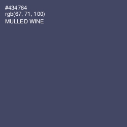 #434764 - Mulled Wine Color Image