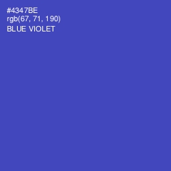#4347BE - Blue Violet Color Image