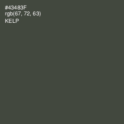 #43483F - Kelp Color Image