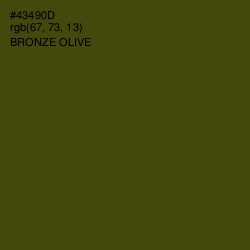 #43490D - Bronze Olive Color Image