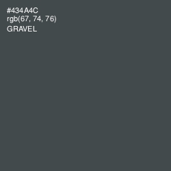 #434A4C - Gravel Color Image