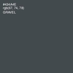 #434A4E - Gravel Color Image