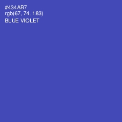 #434AB7 - Blue Violet Color Image