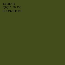 #434C1B - Bronzetone Color Image