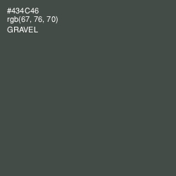 #434C46 - Gravel Color Image