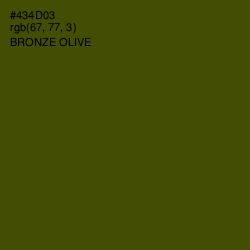 #434D03 - Bronze Olive Color Image