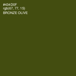 #434D0F - Bronze Olive Color Image
