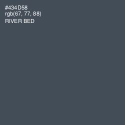 #434D58 - River Bed Color Image