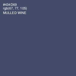 #434D69 - Mulled Wine Color Image