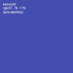 #434EAF - San Marino Color Image