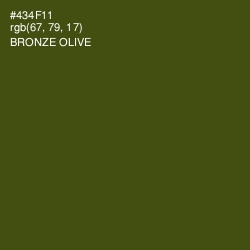 #434F11 - Bronze Olive Color Image