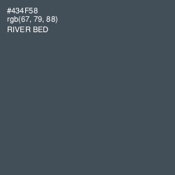 #434F58 - River Bed Color Image