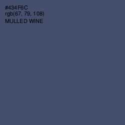 #434F6C - Mulled Wine Color Image