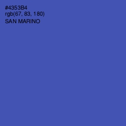 #4353B4 - San Marino Color Image