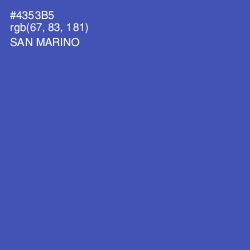#4353B5 - San Marino Color Image