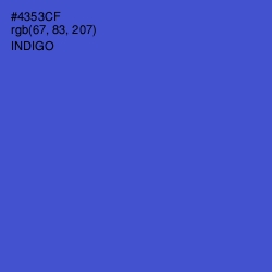 #4353CF - Indigo Color Image
