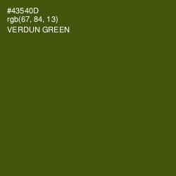#43540D - Verdun Green Color Image