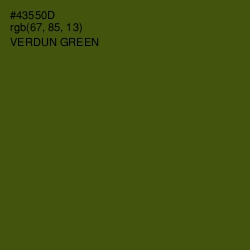 #43550D - Verdun Green Color Image