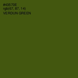 #43570E - Verdun Green Color Image