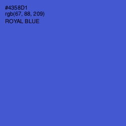 #4358D1 - Royal Blue Color Image