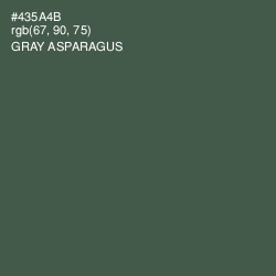 #435A4B - Gray Asparagus Color Image